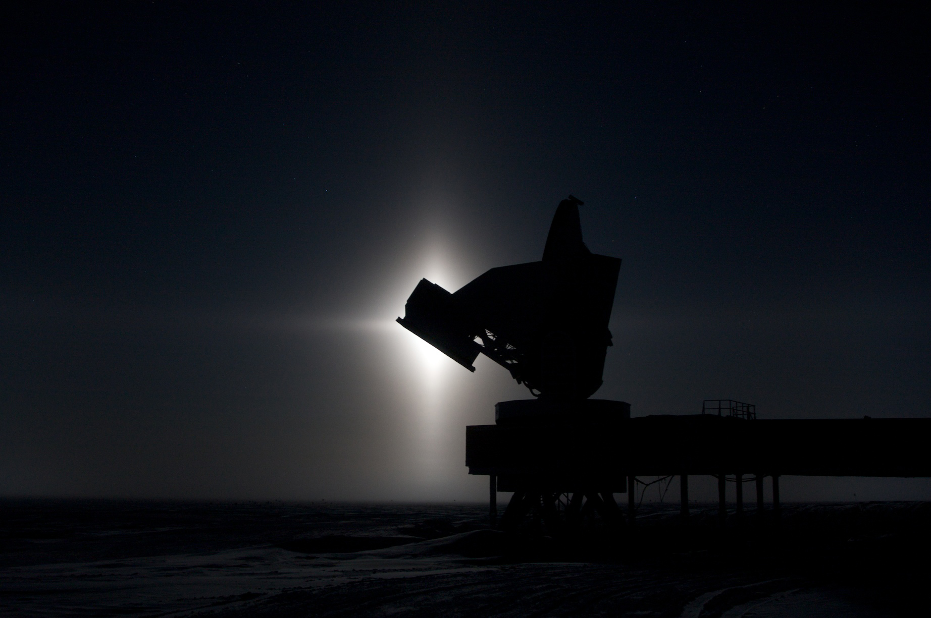 Telescope at night.