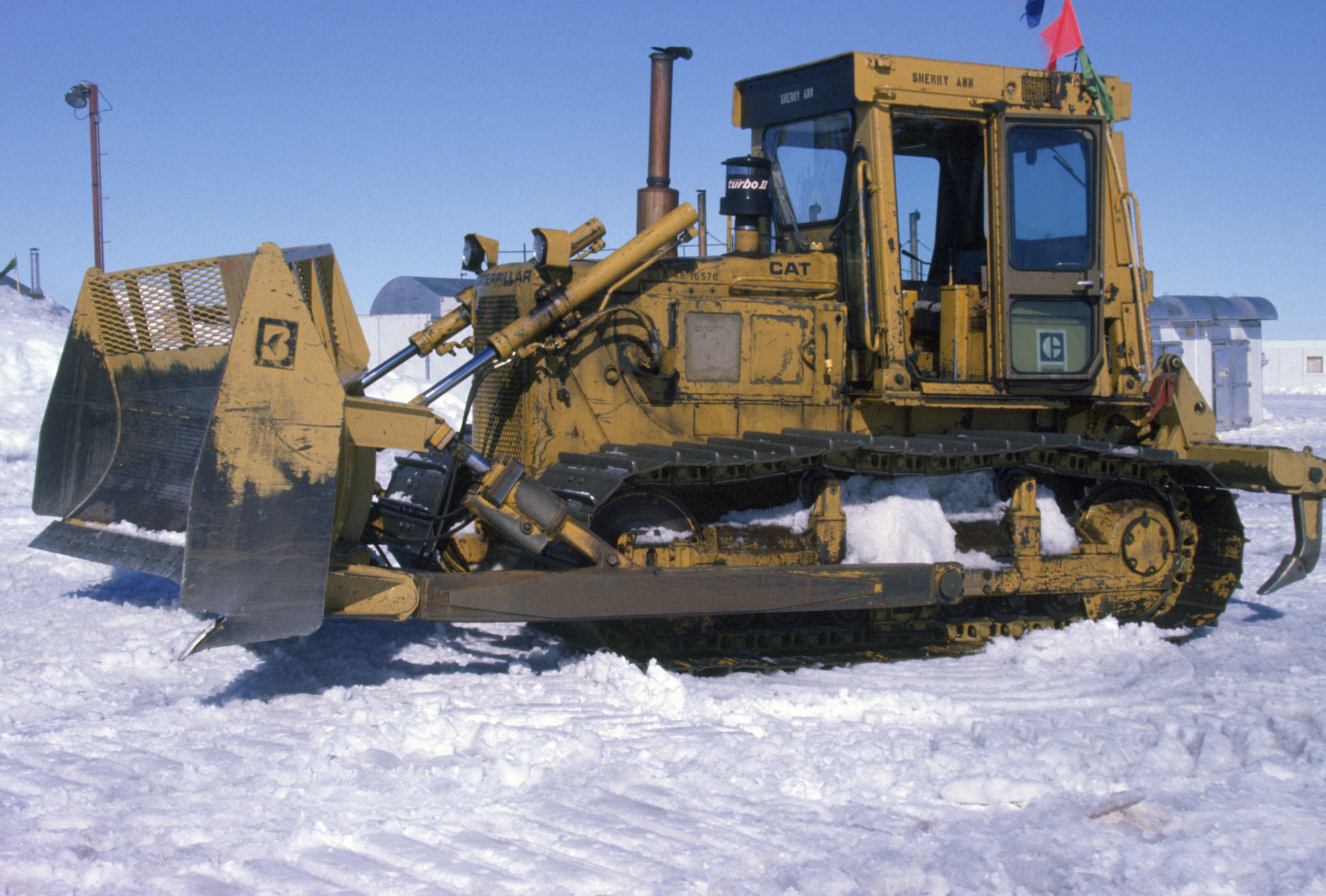 An old bulldozer.