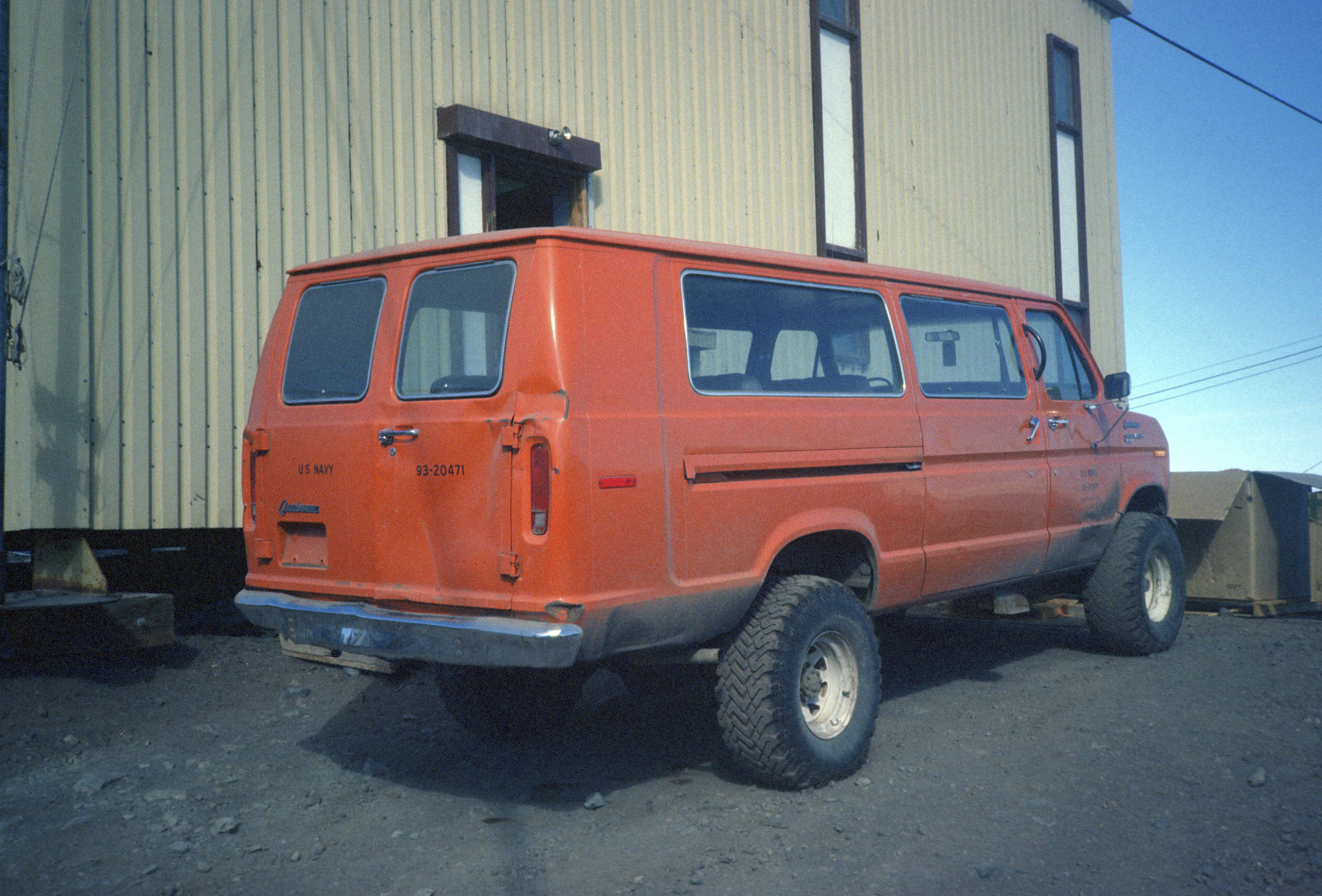 Antarctic Photo Library Photo Details 1985 Ford E 350 Van Jpg