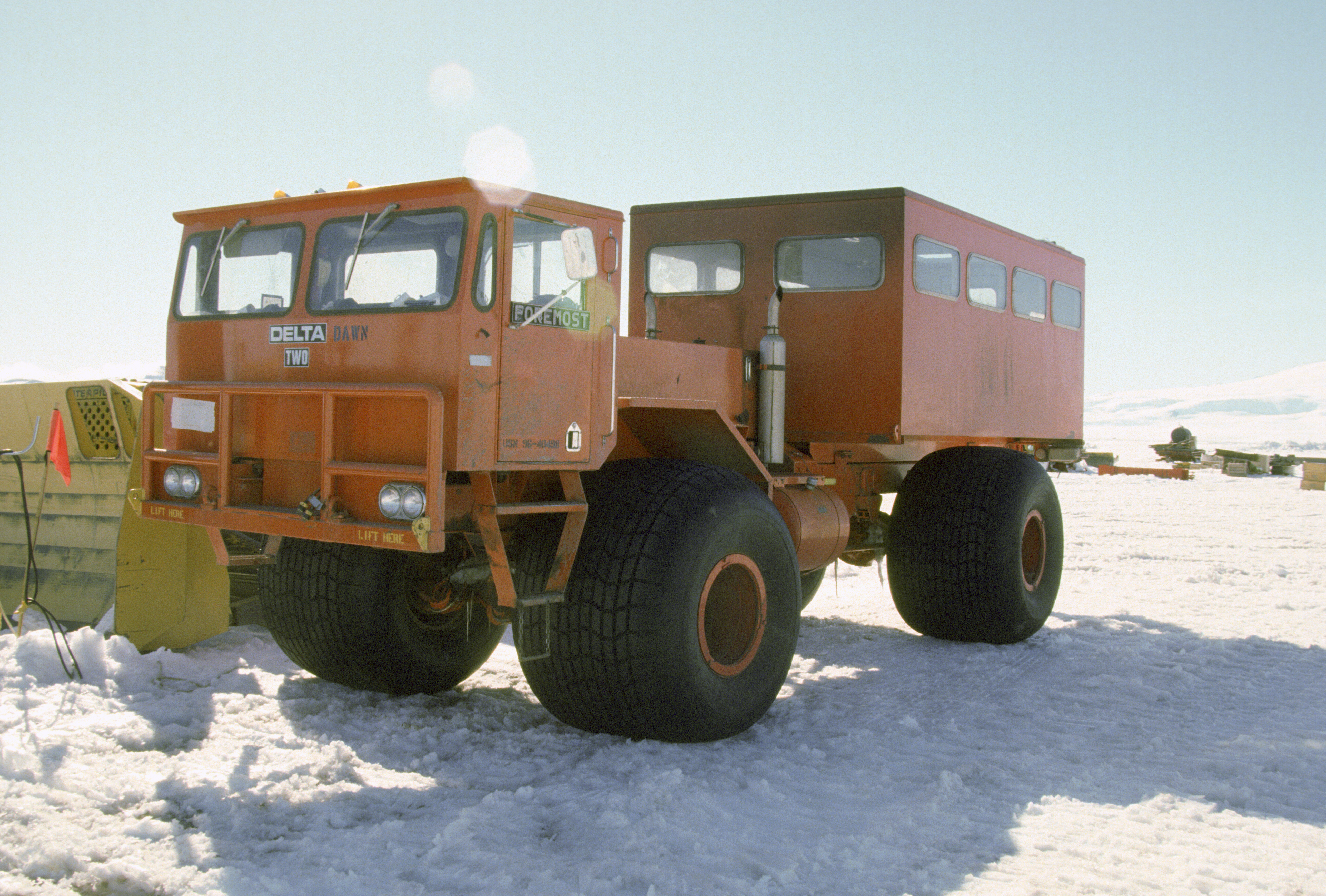 A large passenger truck.