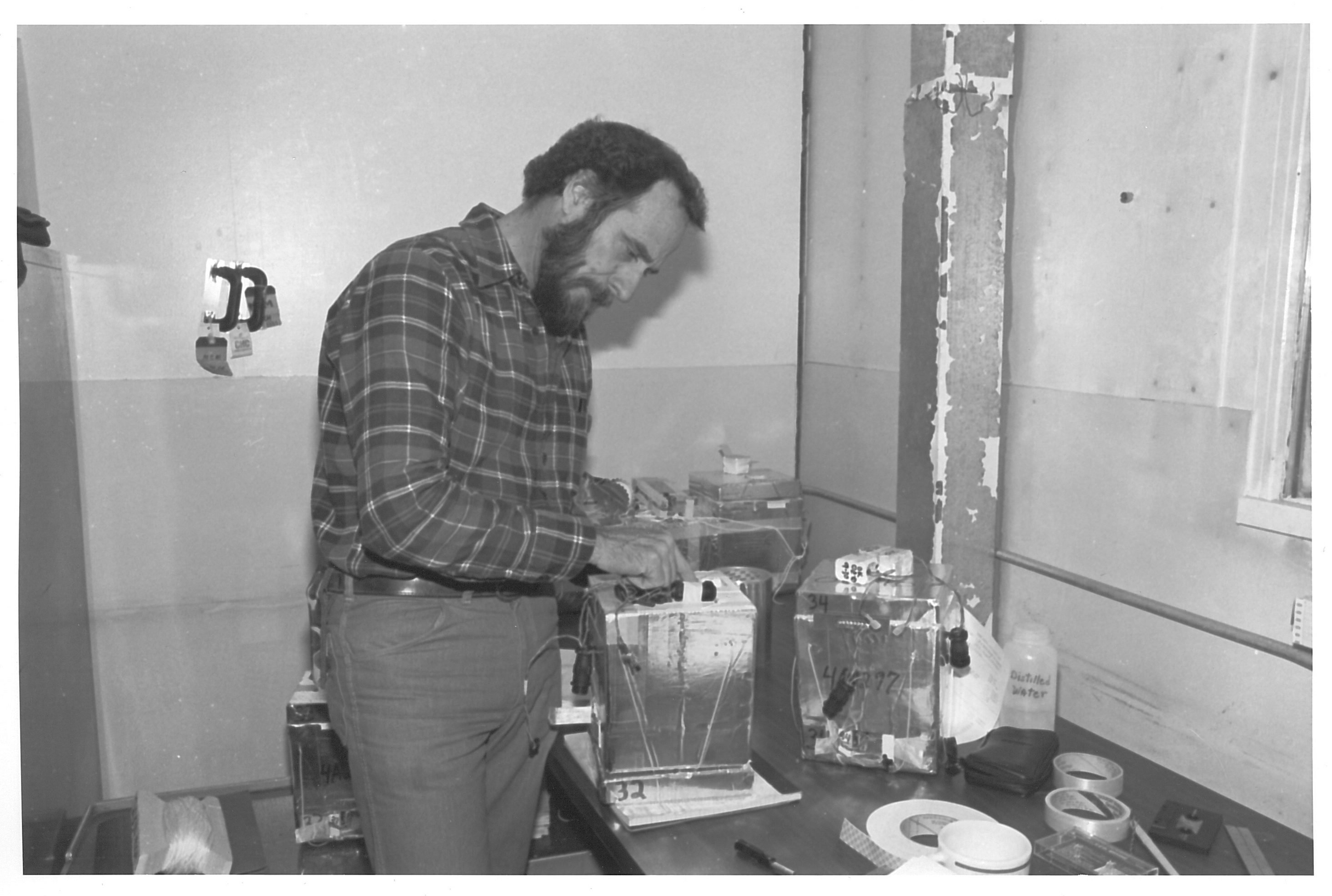 A man working in a science lab.