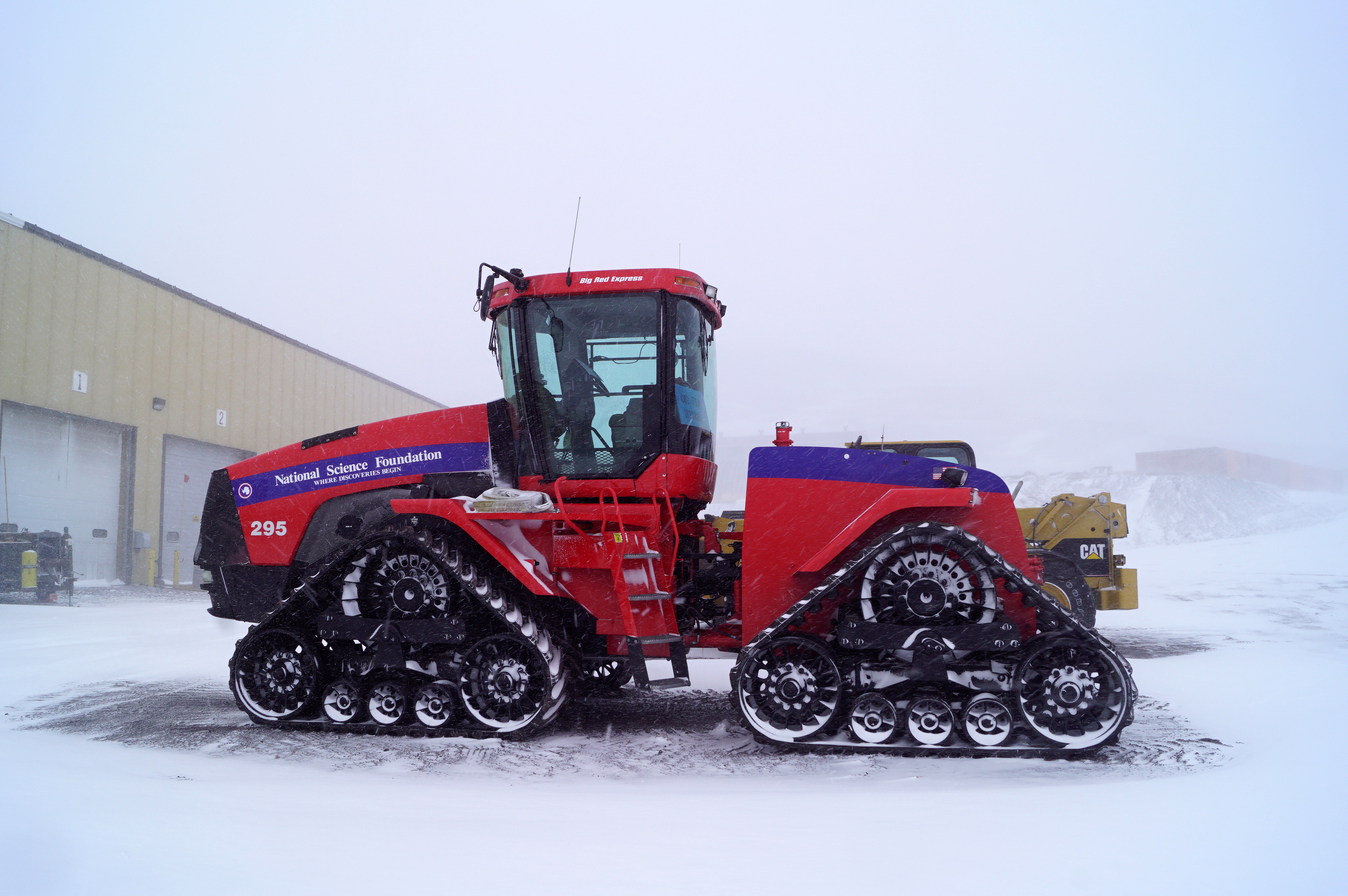 A large tractor.