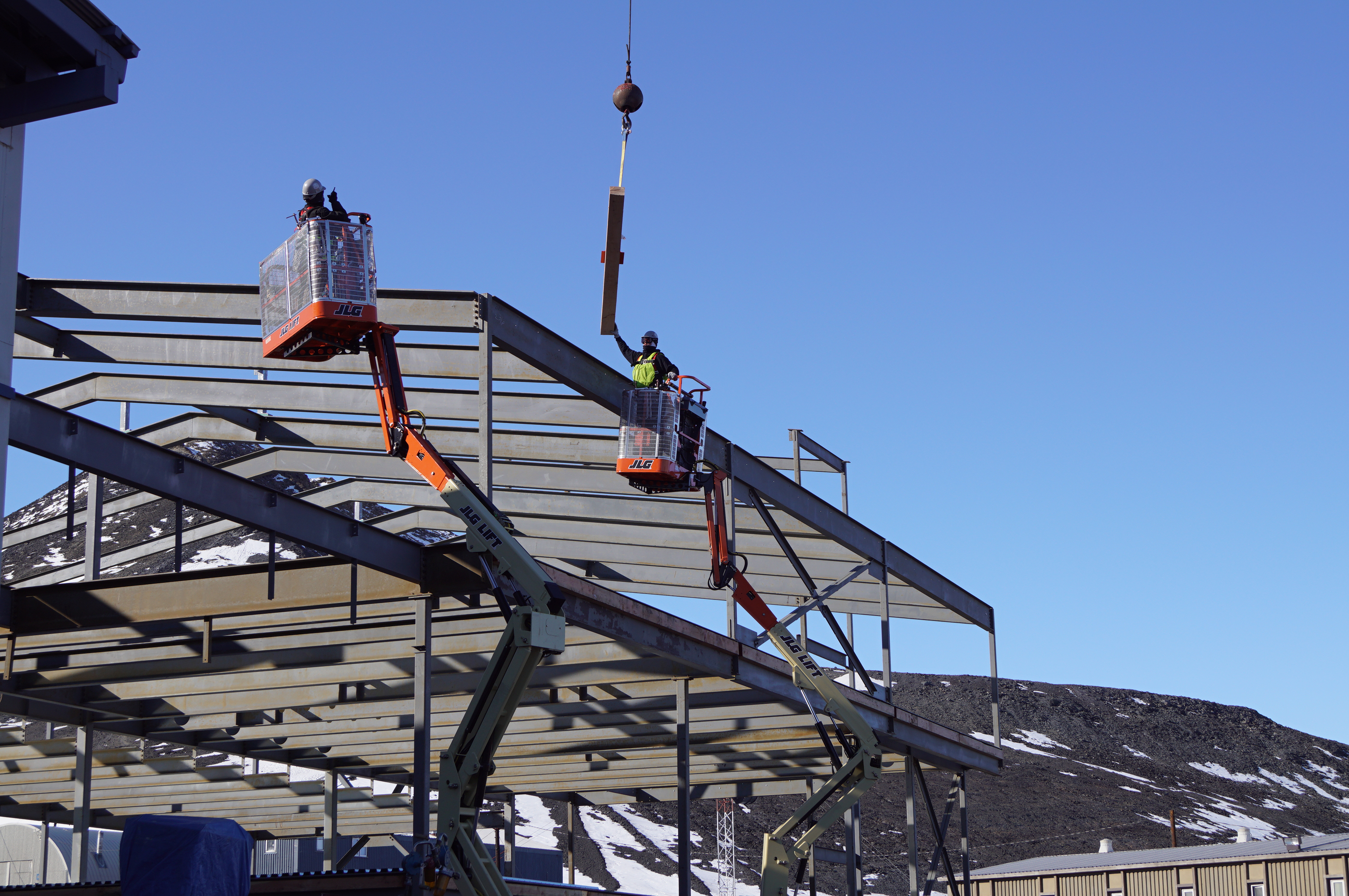 A building under construction.