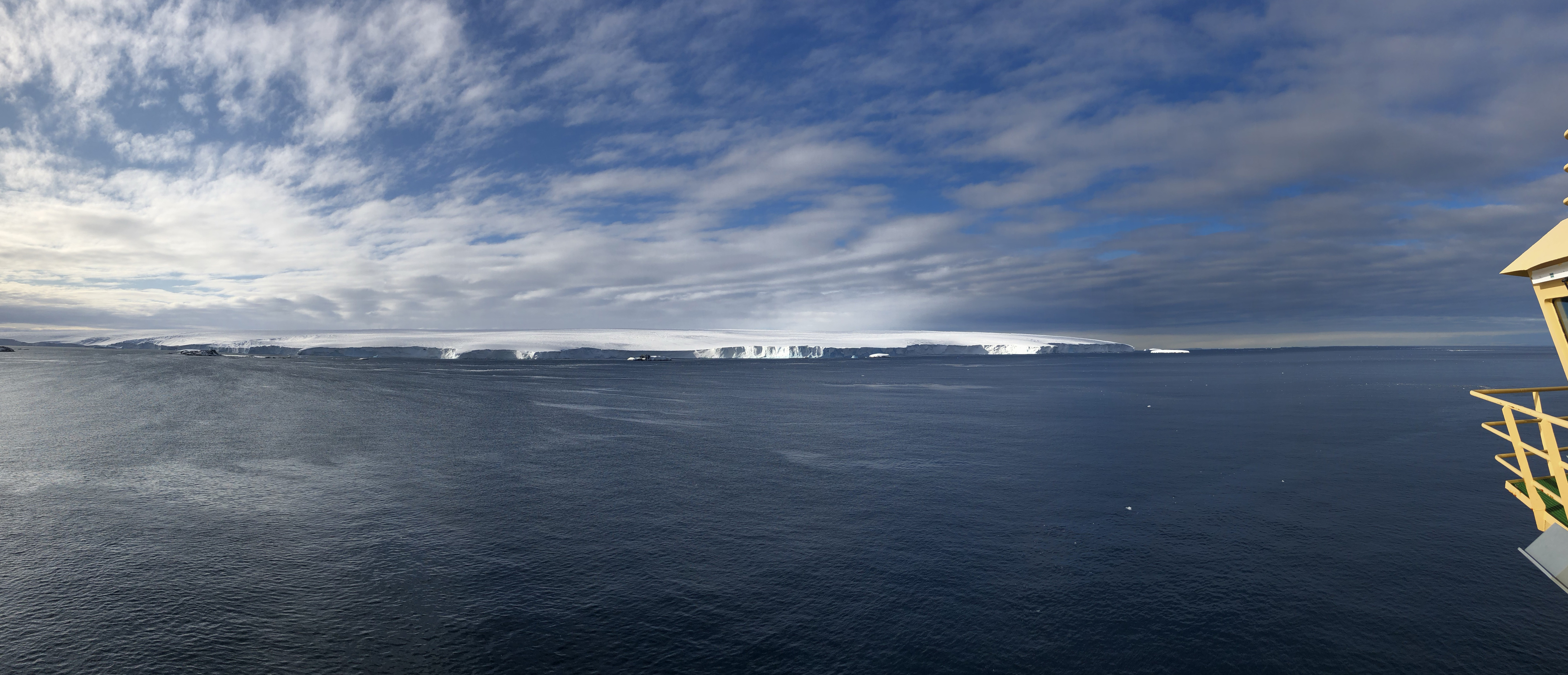 A distant glacier.