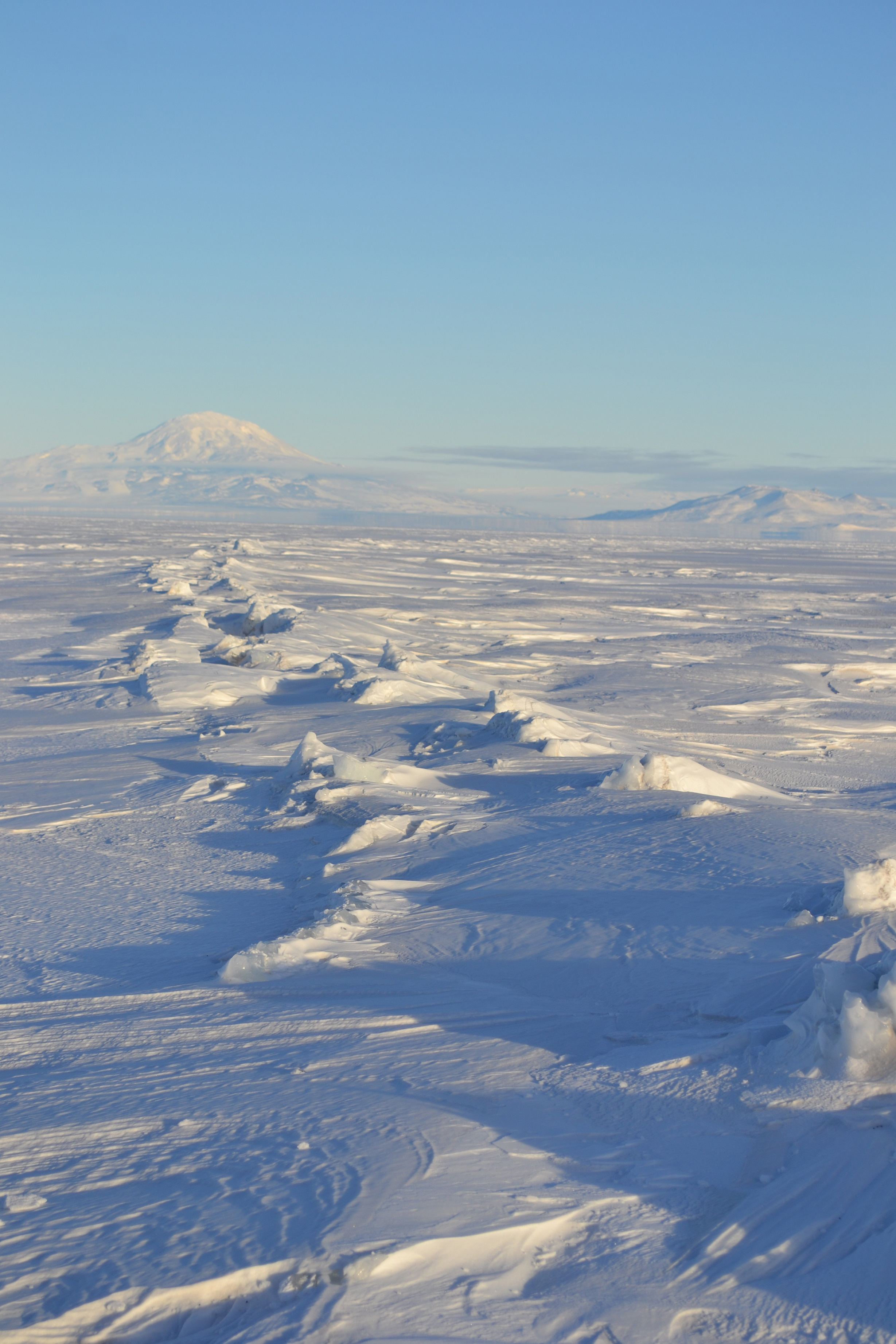 Snow-covered landscape.