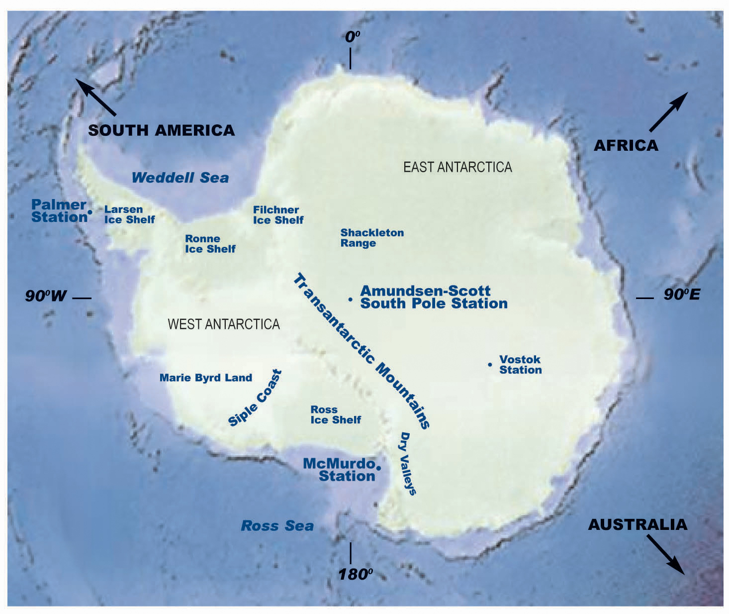 south pole station map