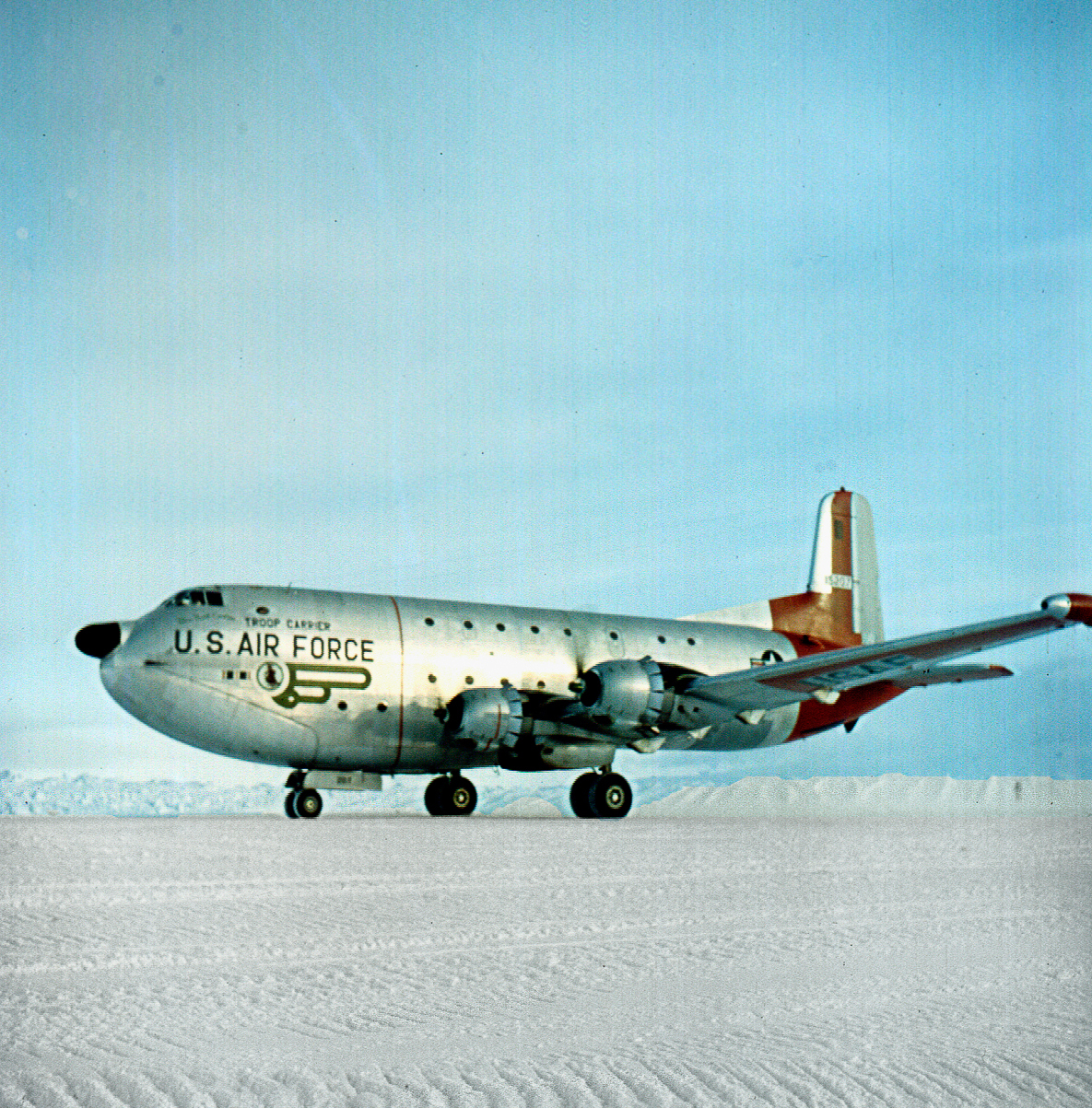 Airplane on ice.