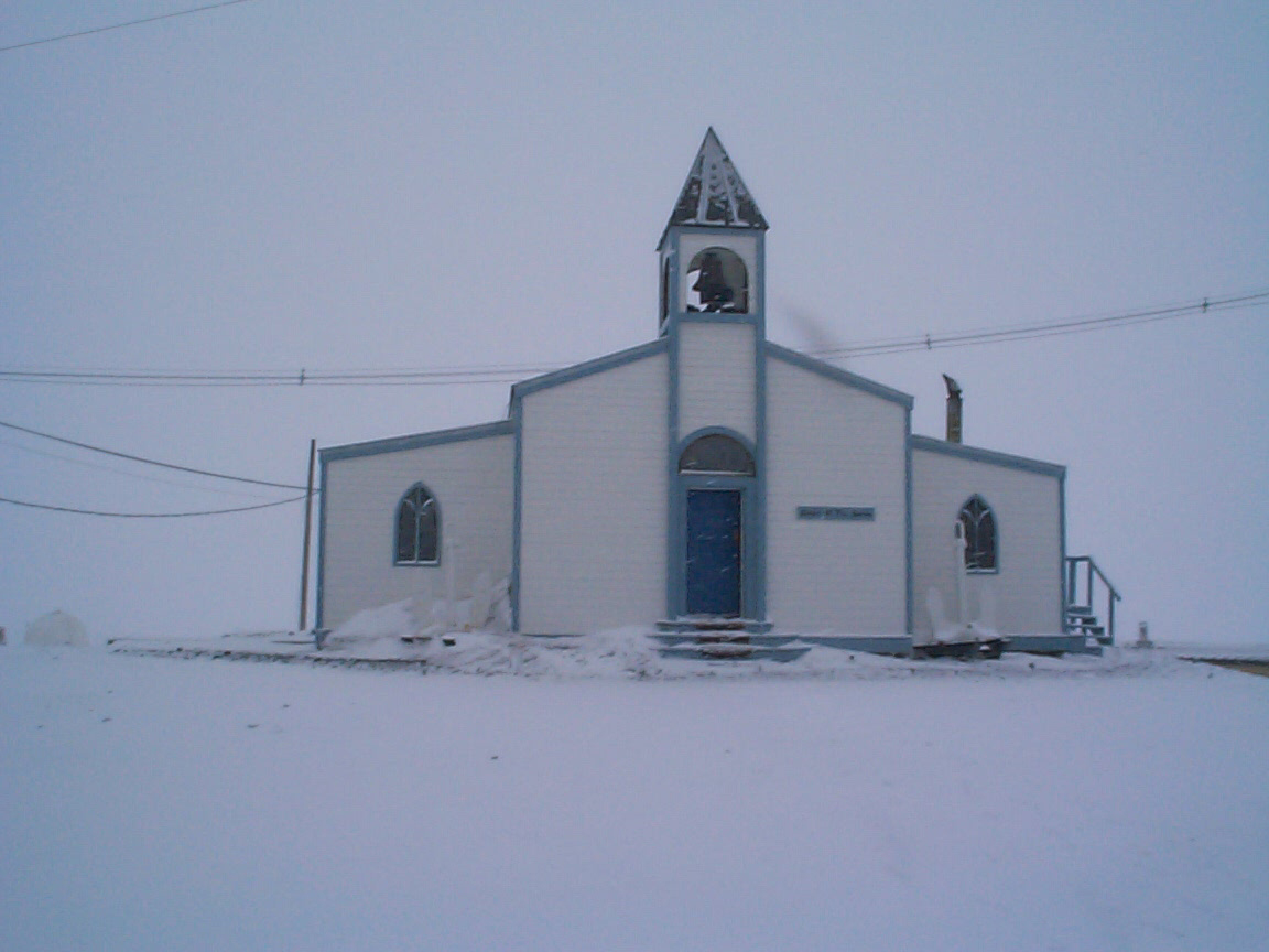 A church.