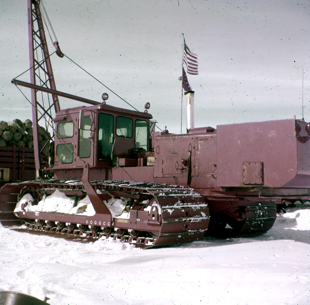 A Caterpillar tractor.