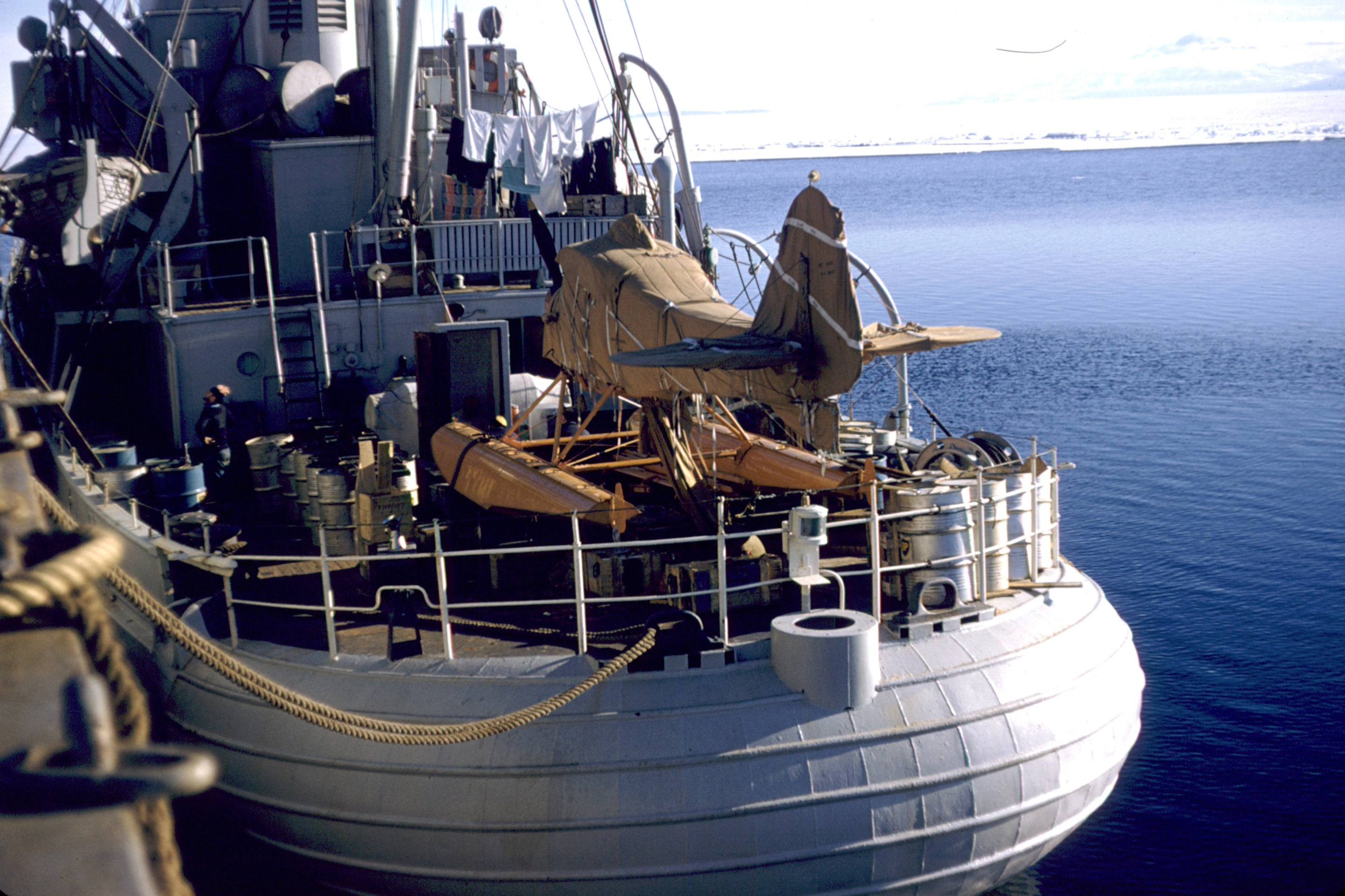 Stern of a ship.