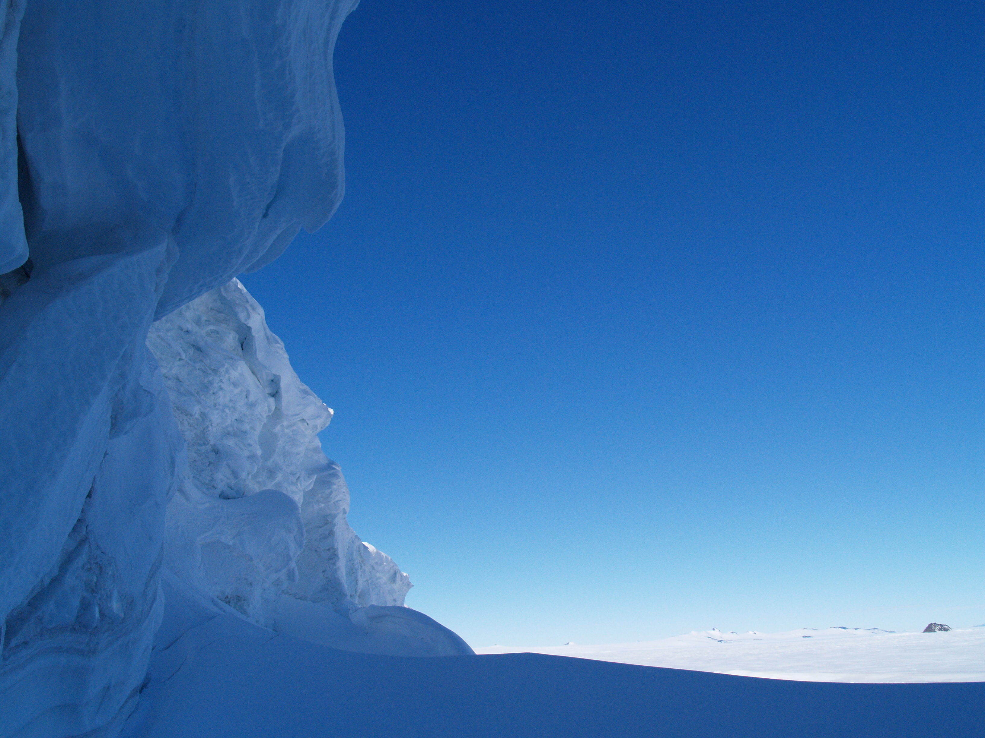 Glacier edge.
