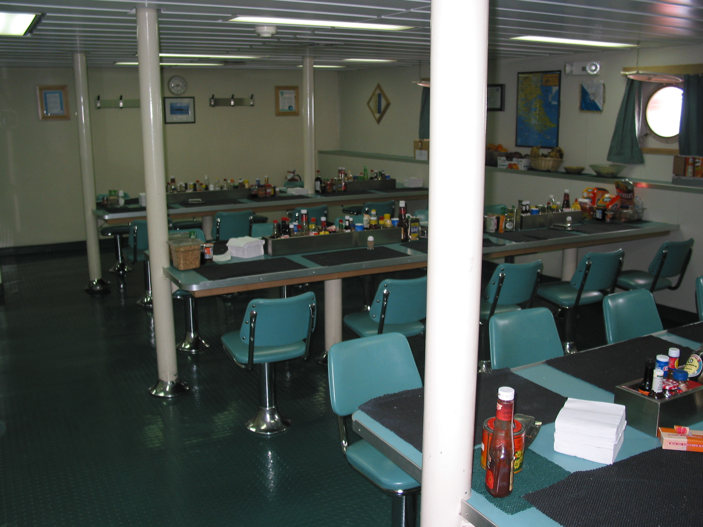 Galley of a ship.