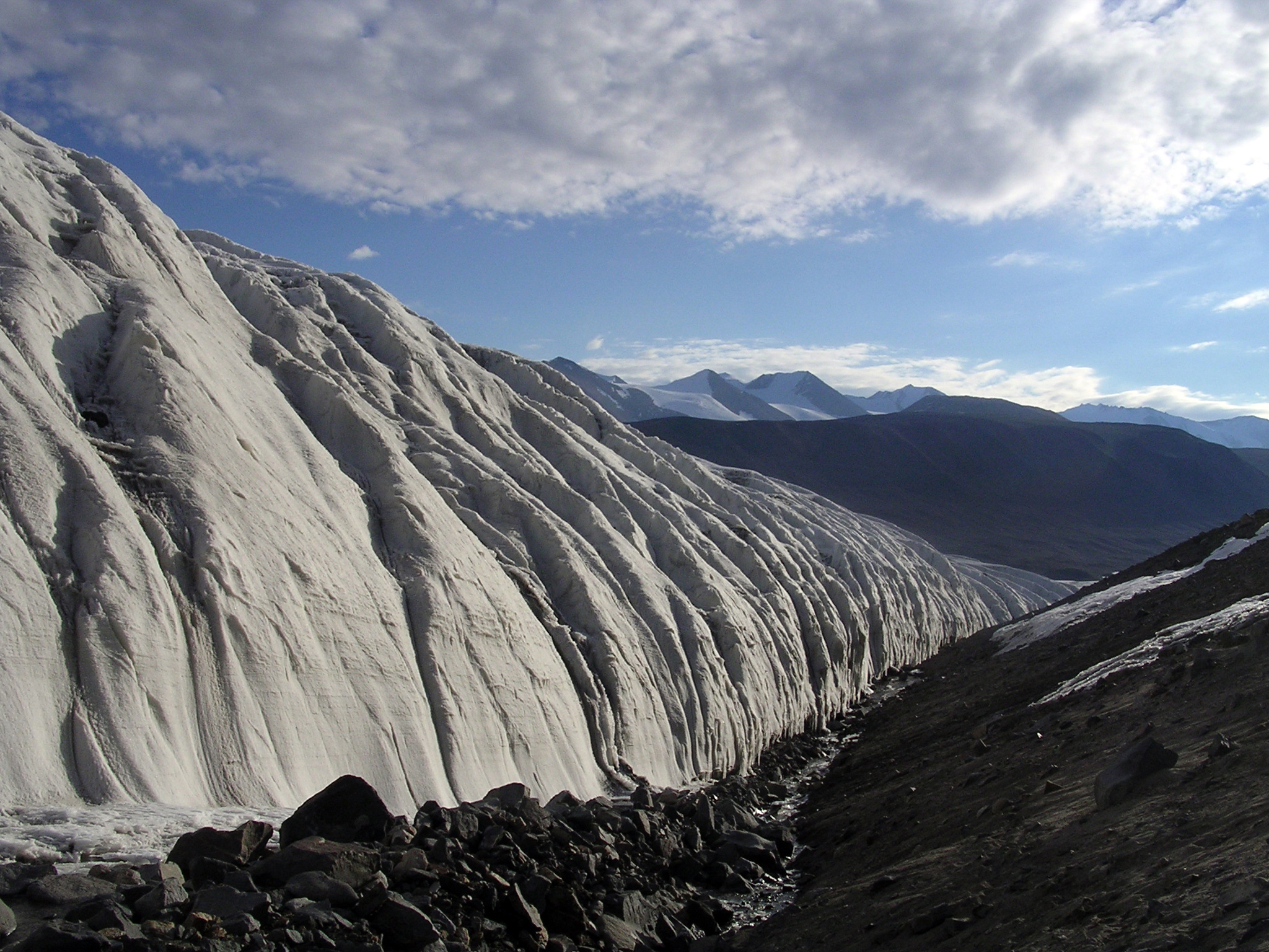 Side of glacier.