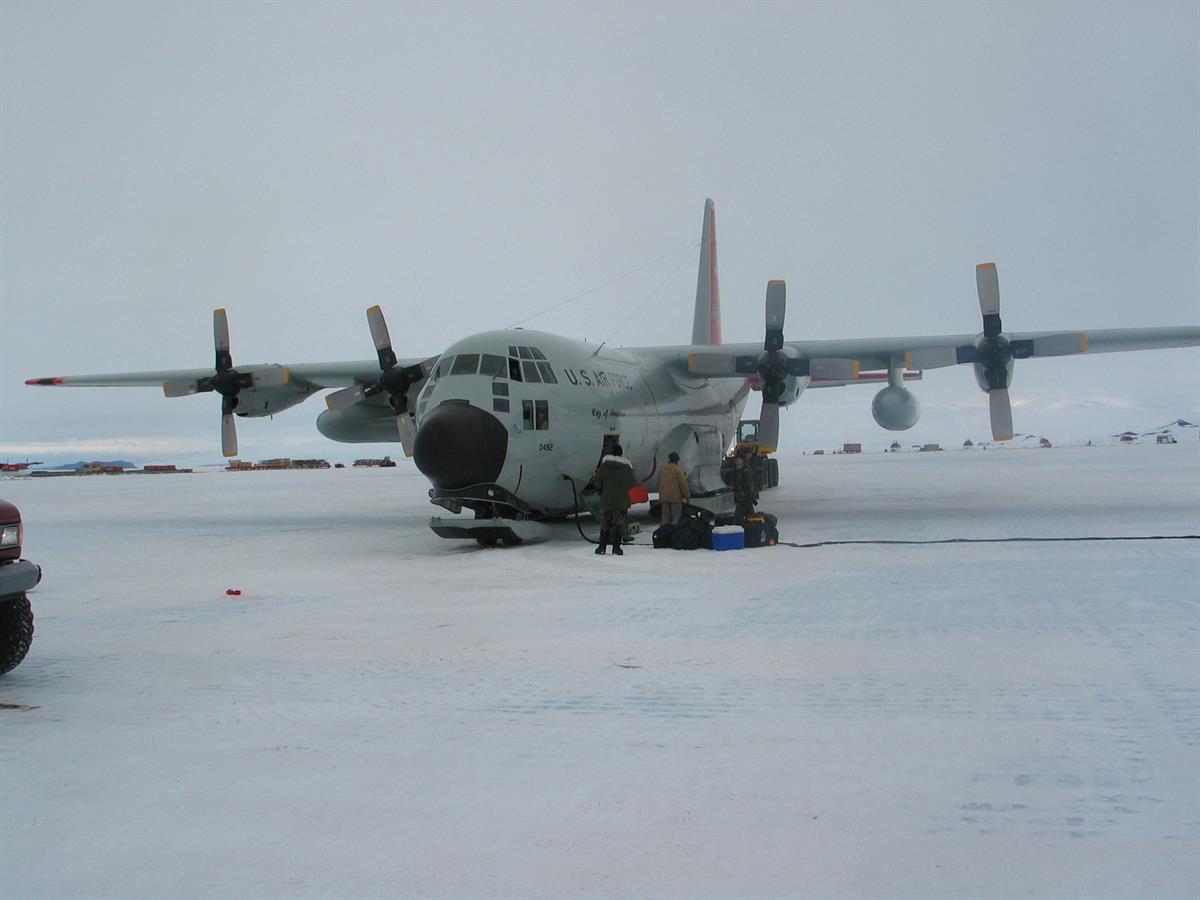 Antarctic Photo Library - Photo Details - LC130FUELING.JPG