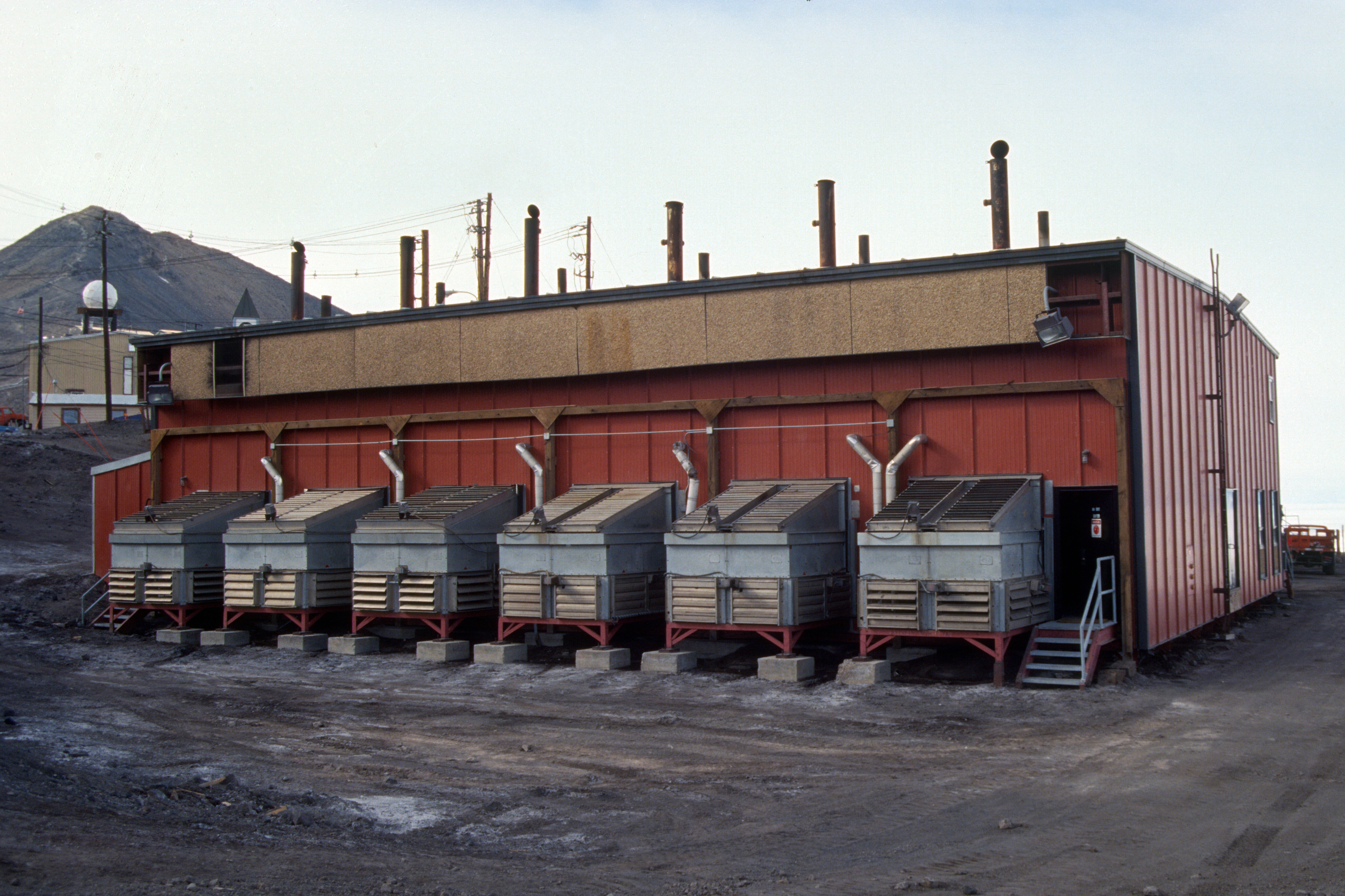 The exterior of a power plant.