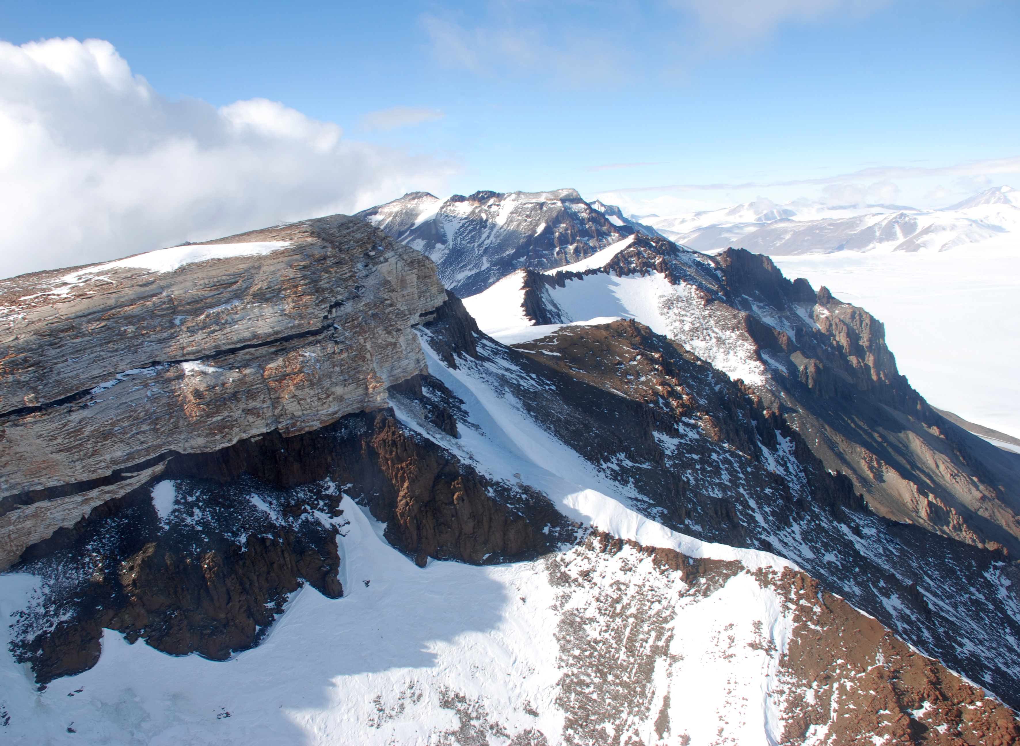 A mountain top.