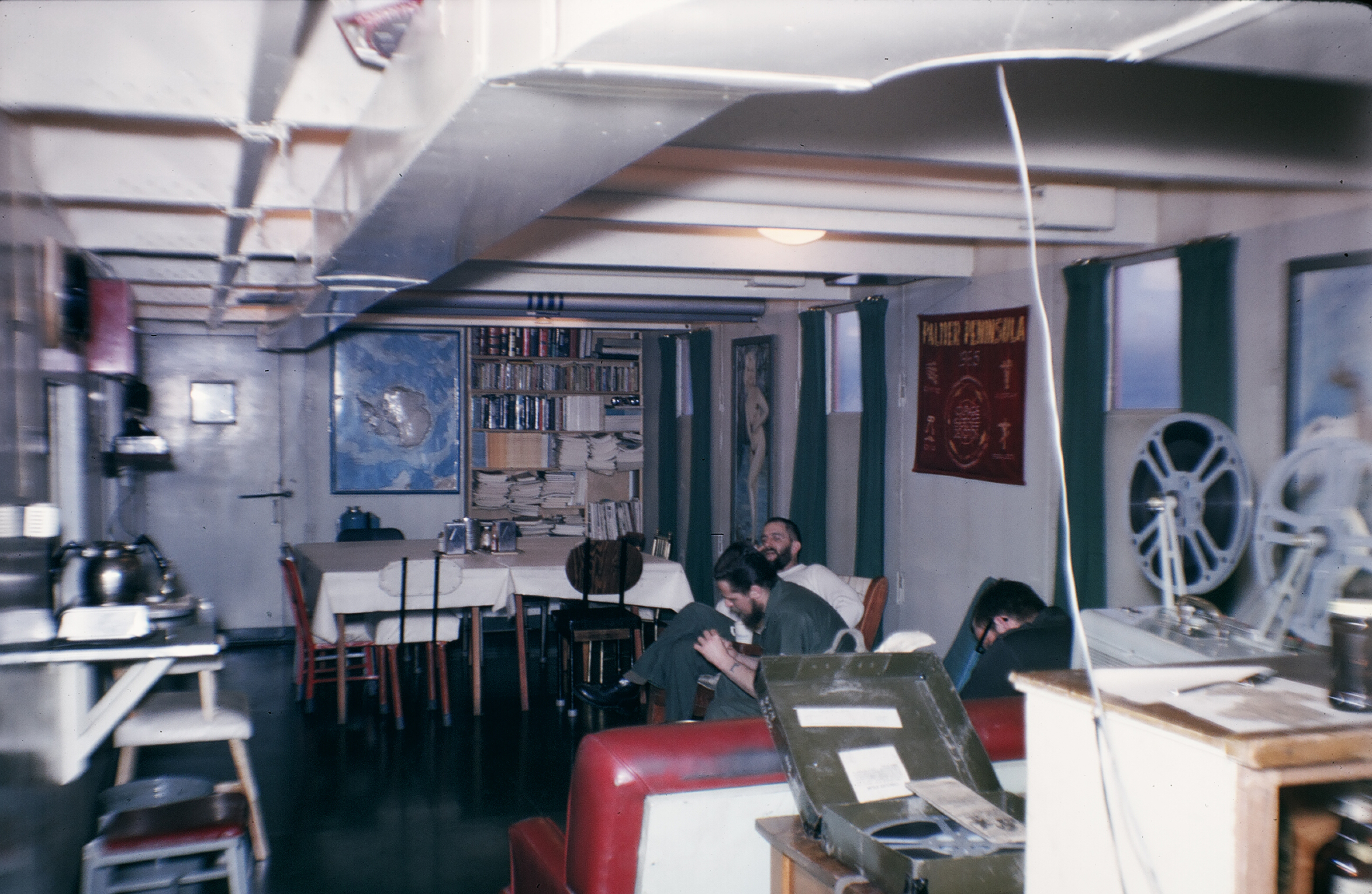 The multipurpose room at Old Palmer Station in 1965. 