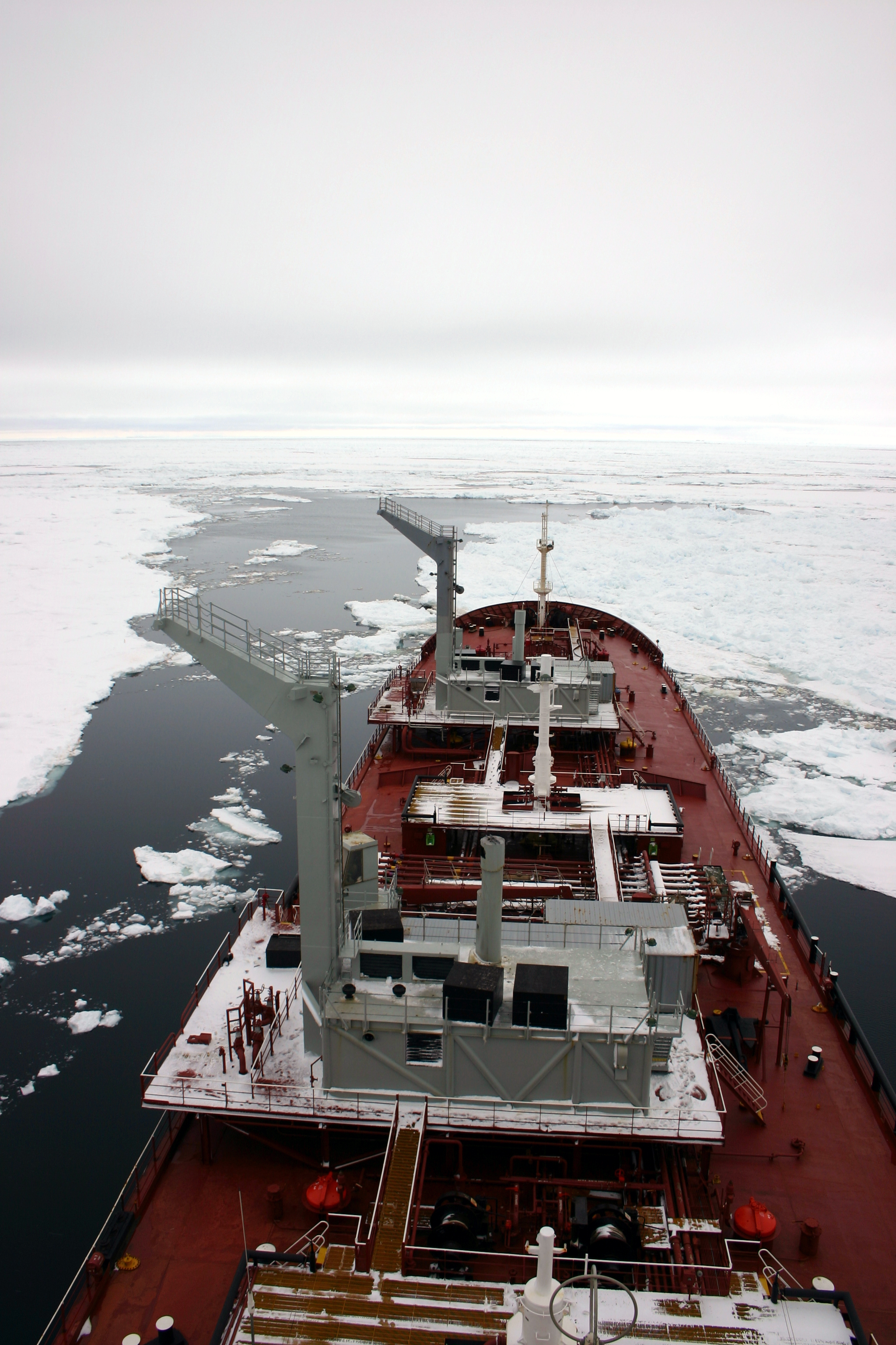 Ship in sea ice.