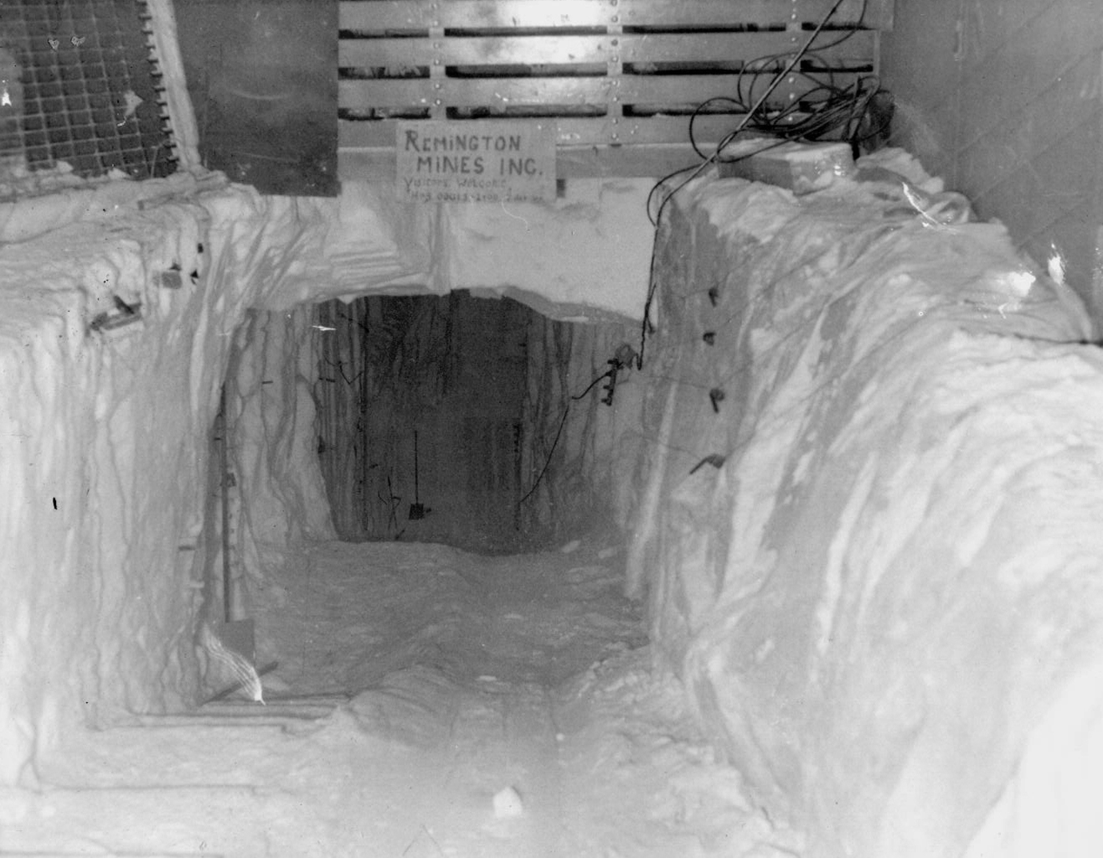 Snow tunnel.
