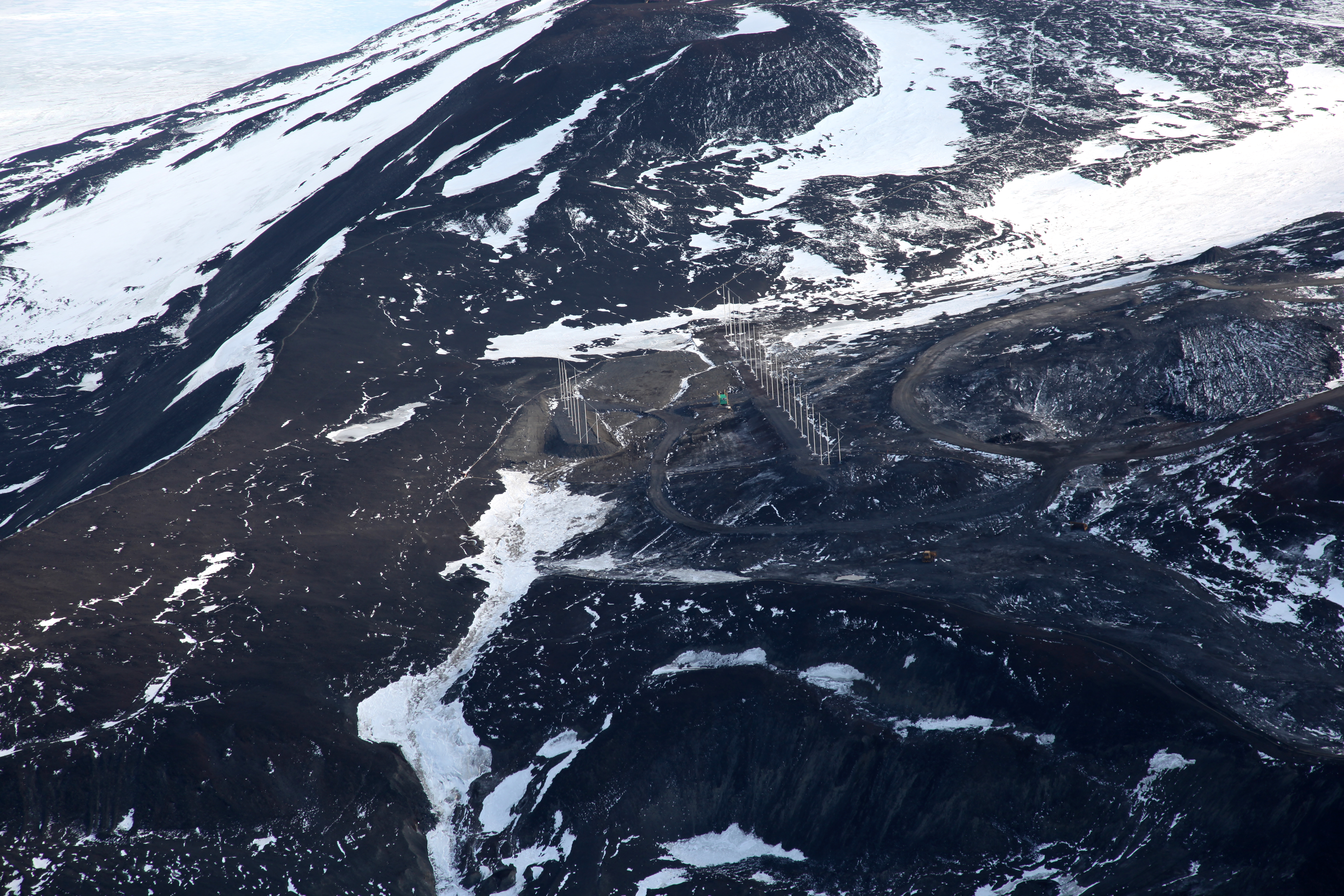 Aerial view of antennas.