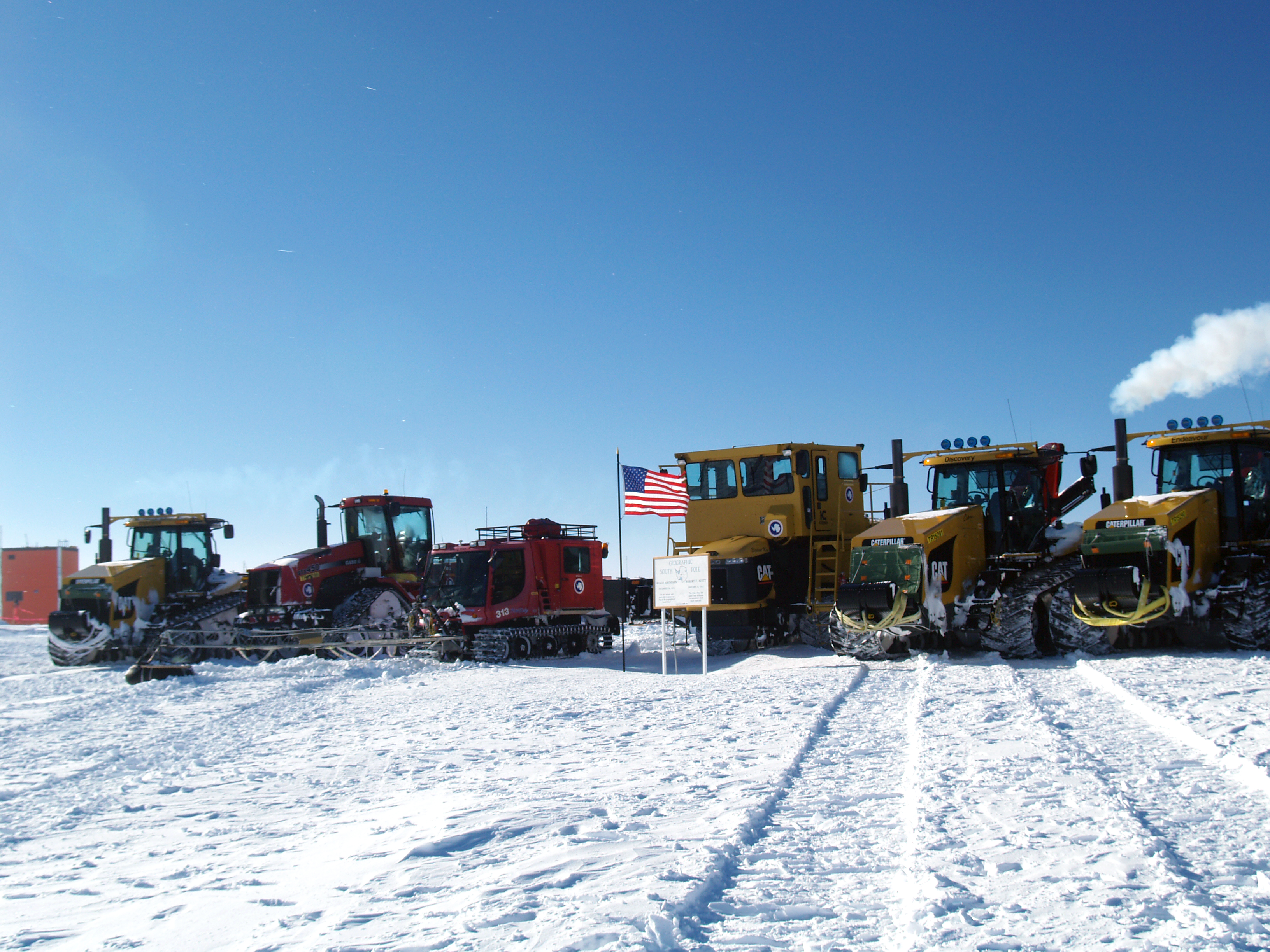 Large tractors.