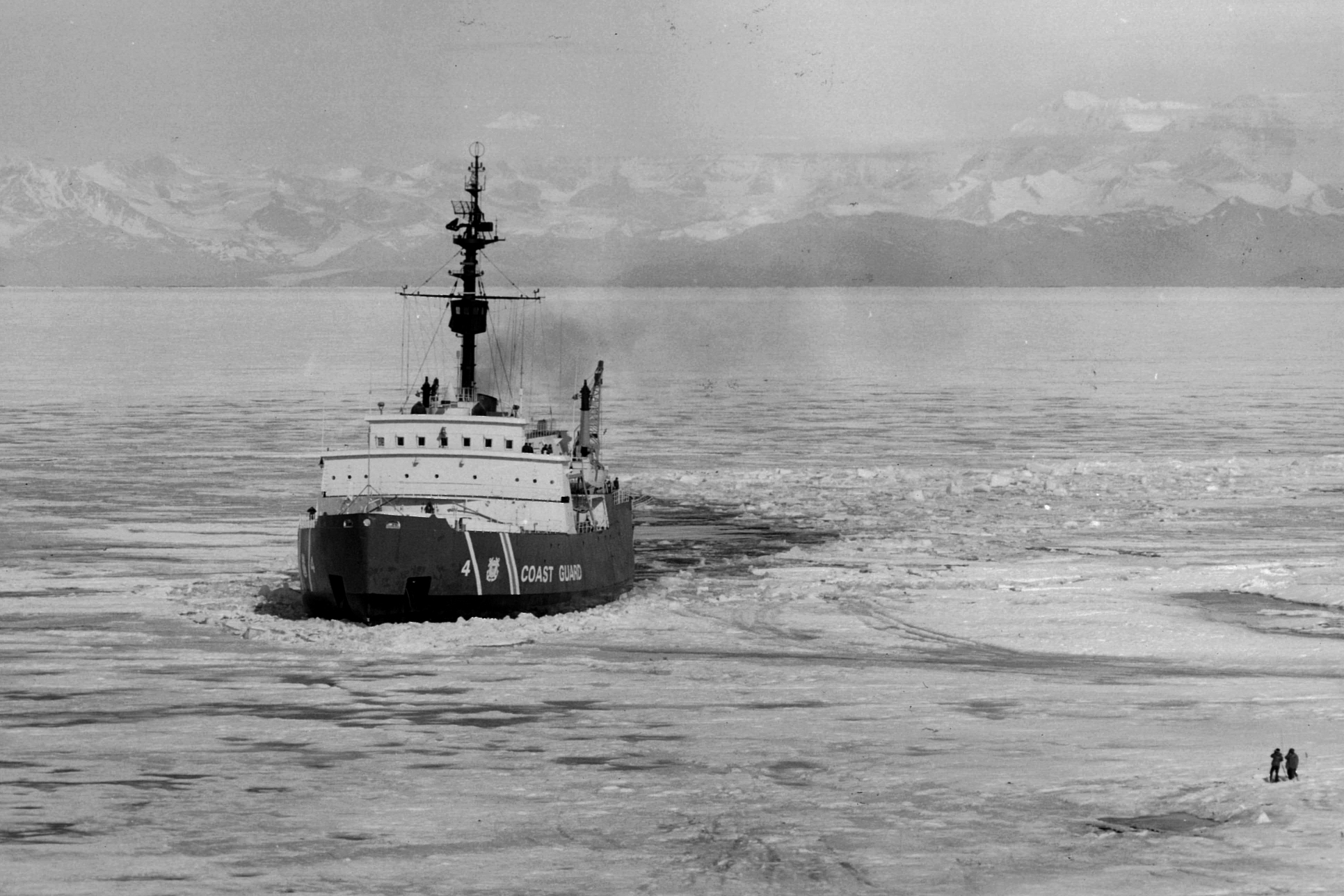 A ship in ice.