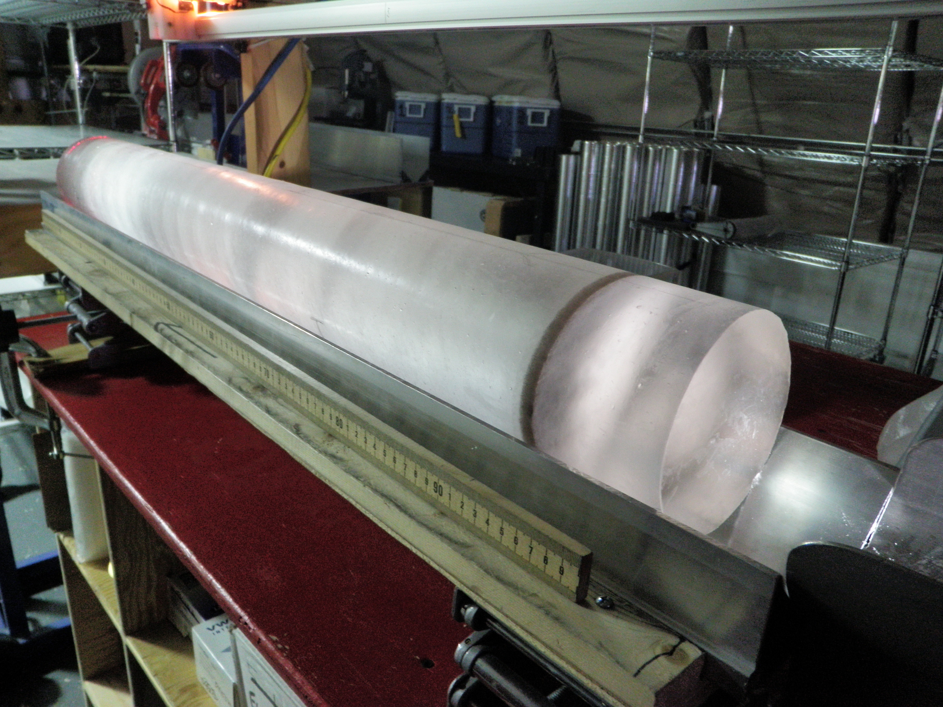 An ice core