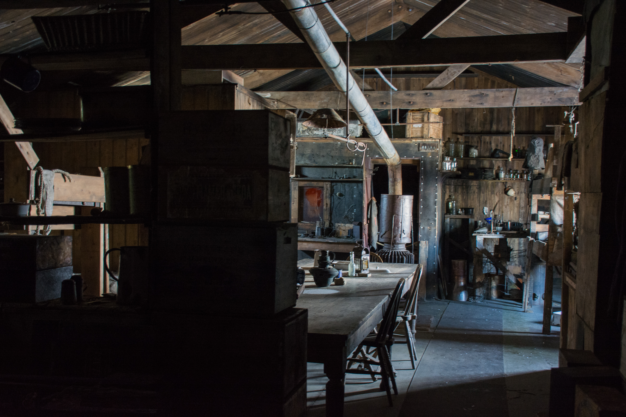 Interior of an old building.