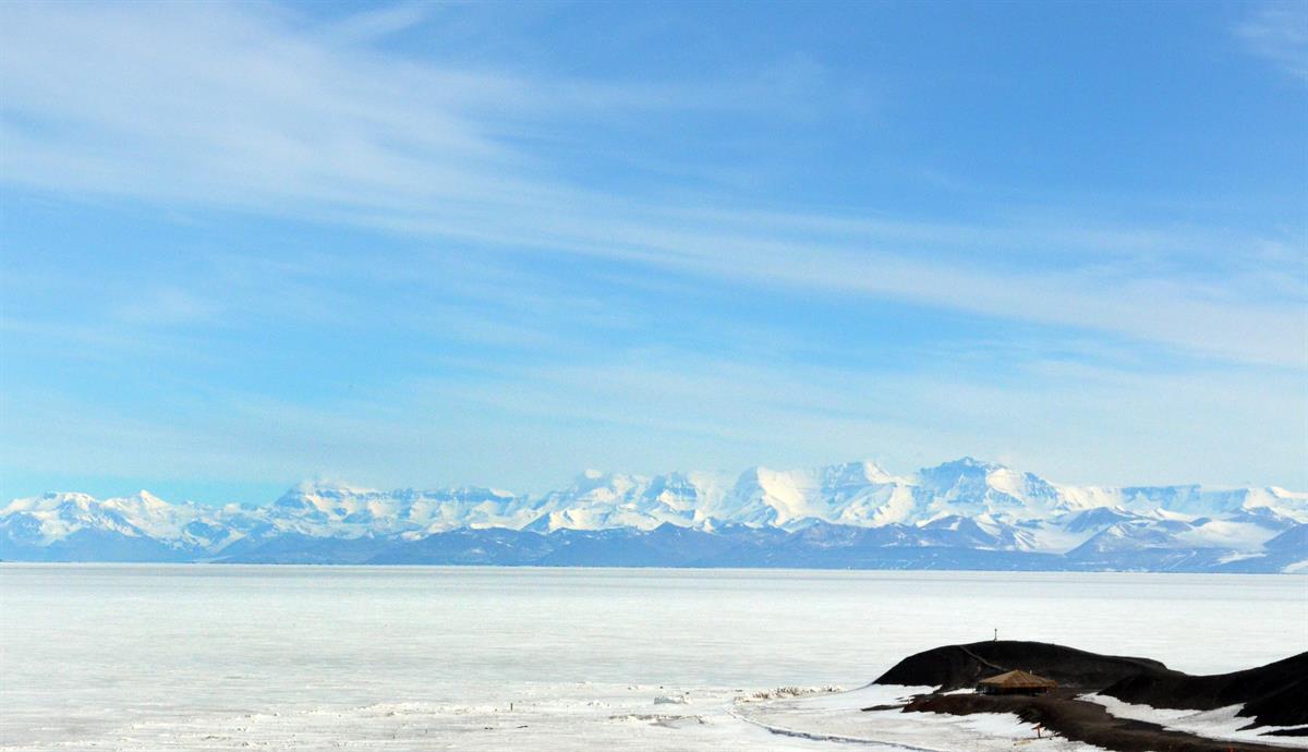 Antarctic Photo Library - Photo Details - hut-point-royal-society-range.jpg