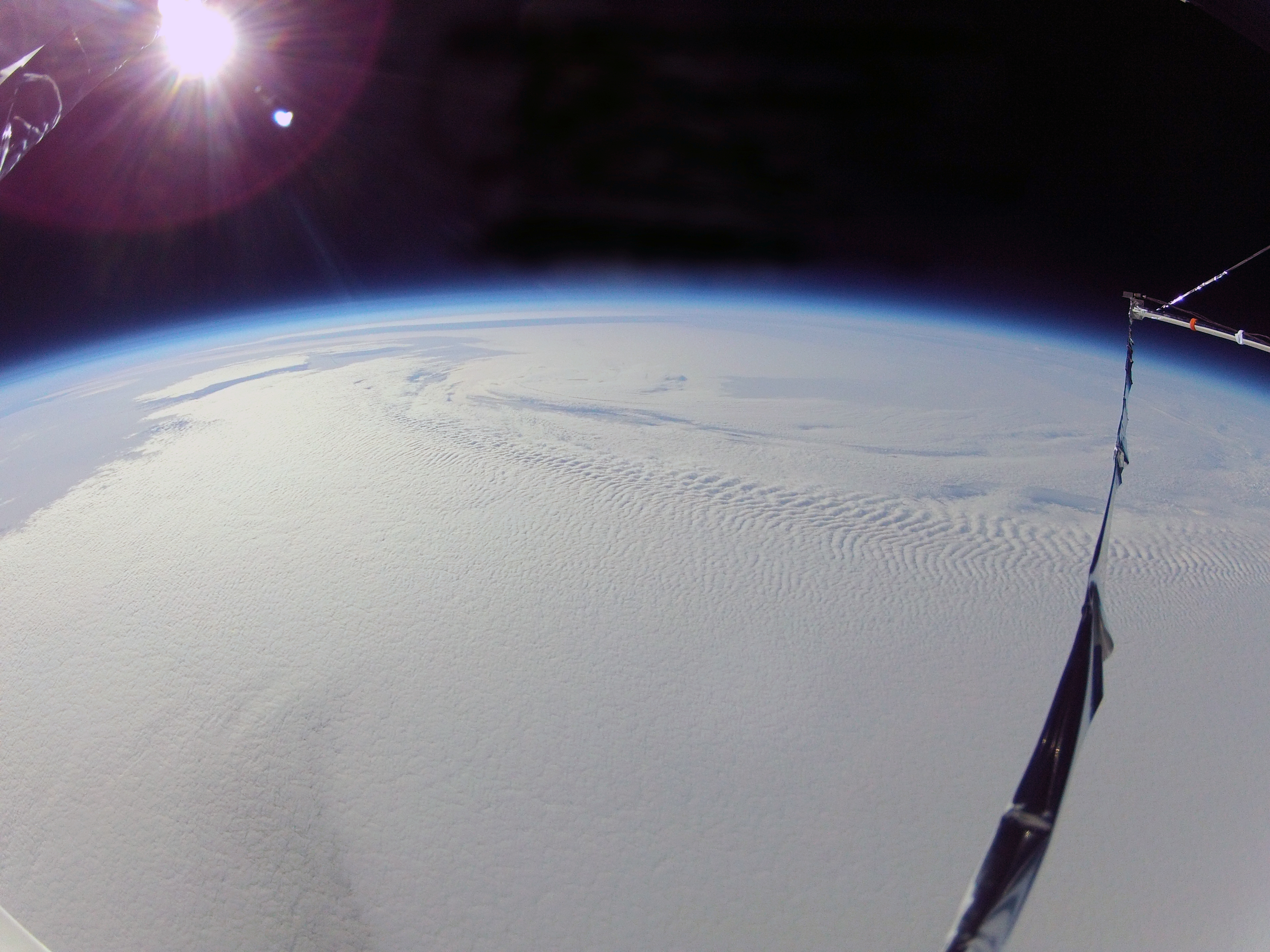 Space view of ice covered Earth.